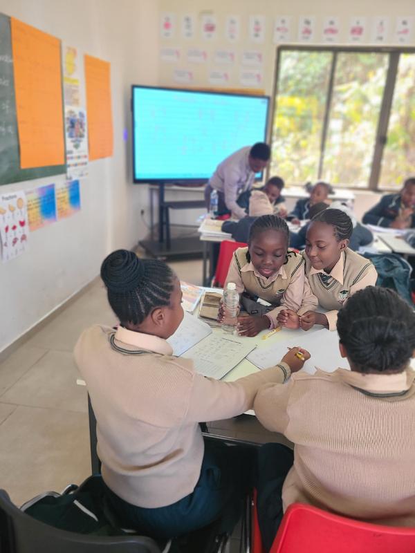 Learners participating in group work
